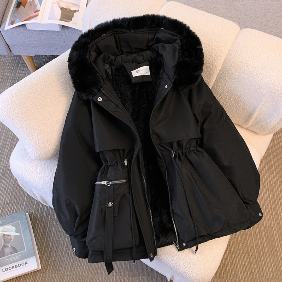 Jamaica | Damen Winter-Parkajacke mit Kapuze | Warm