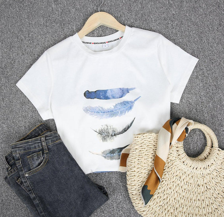 Mercy - Freedom Feather T-Shirt mit kurzen Ärmeln