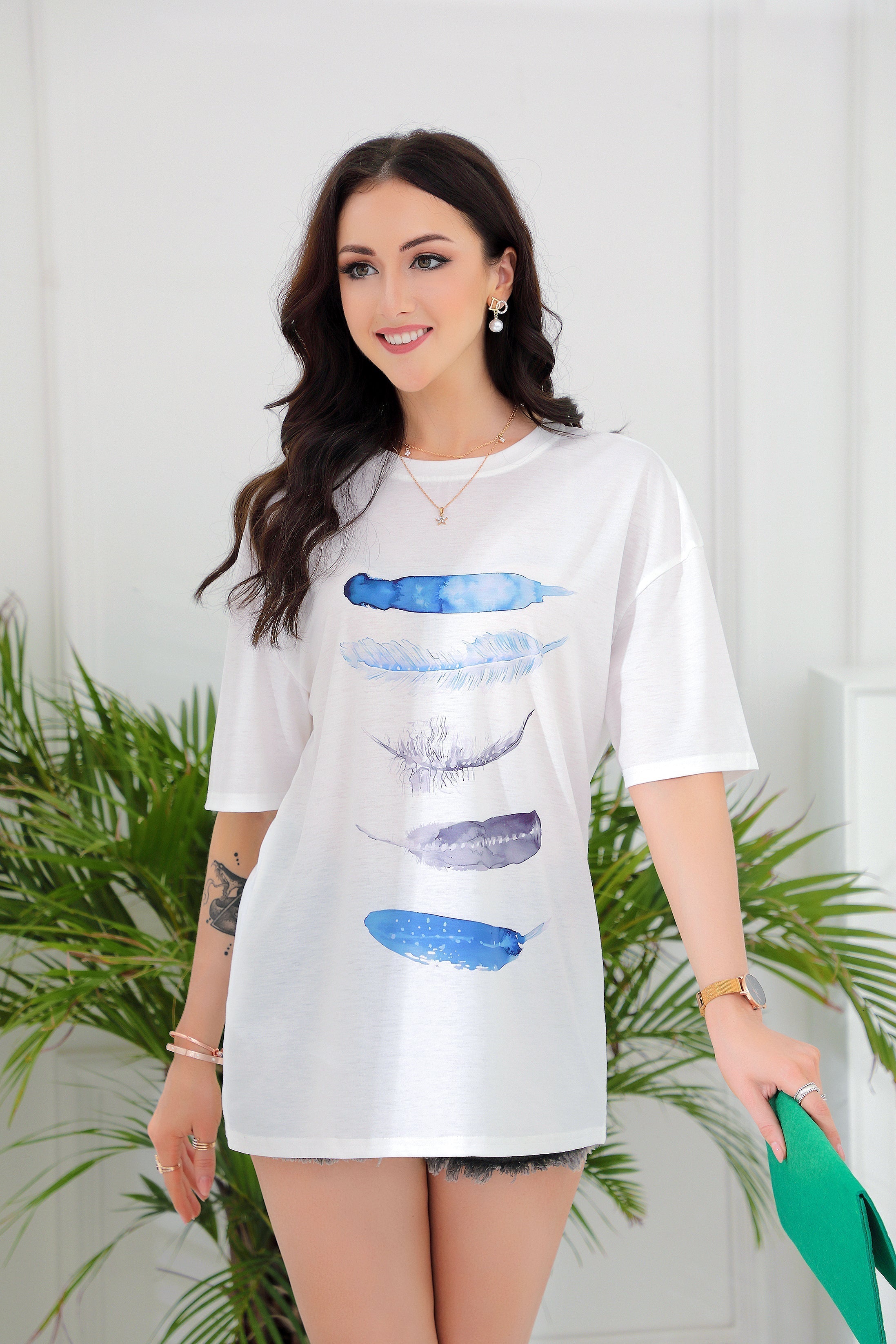 Mercy - Freedom Feather T-Shirt mit kurzen Ärmeln