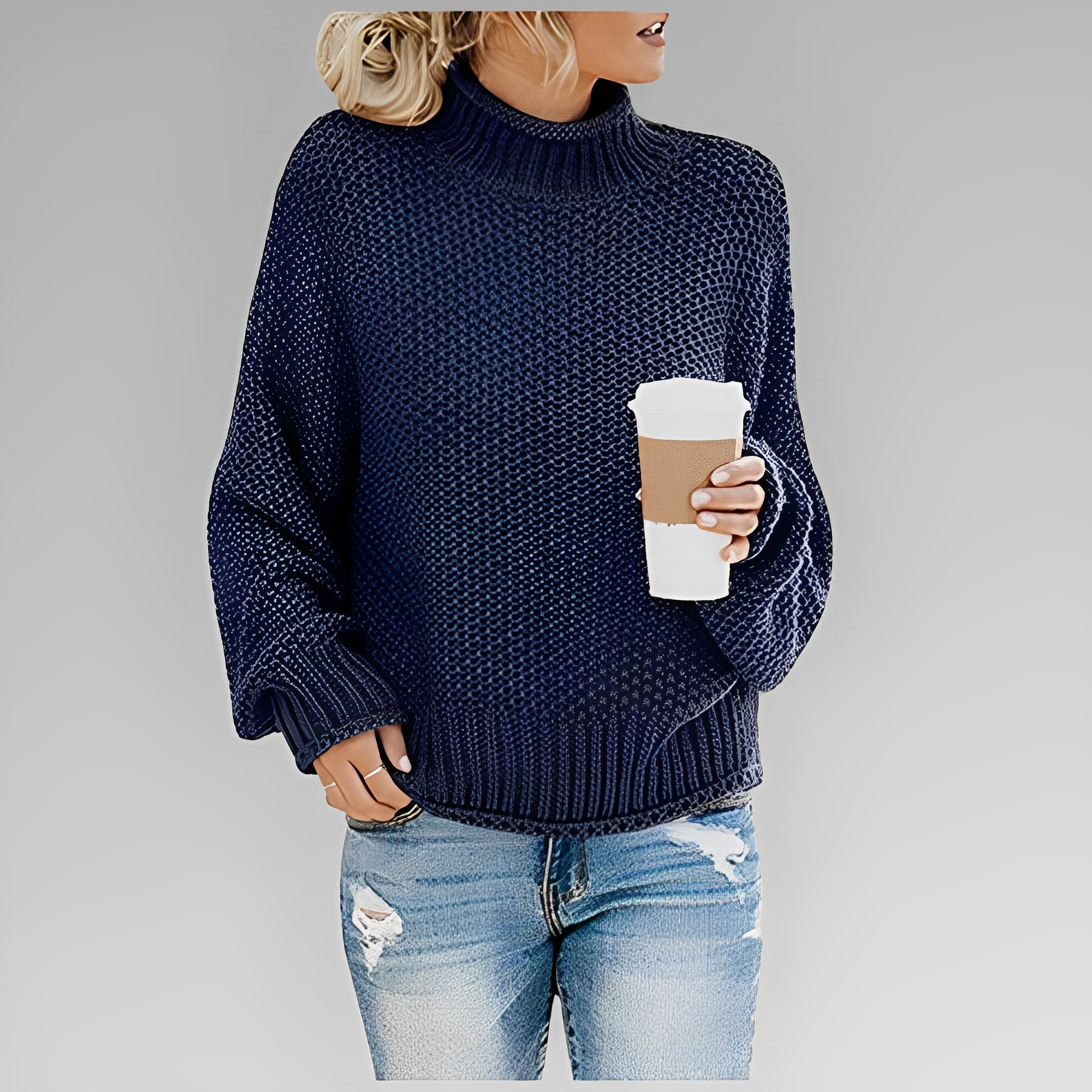 Ermina - Schickes Komfort Rollkragenpullover