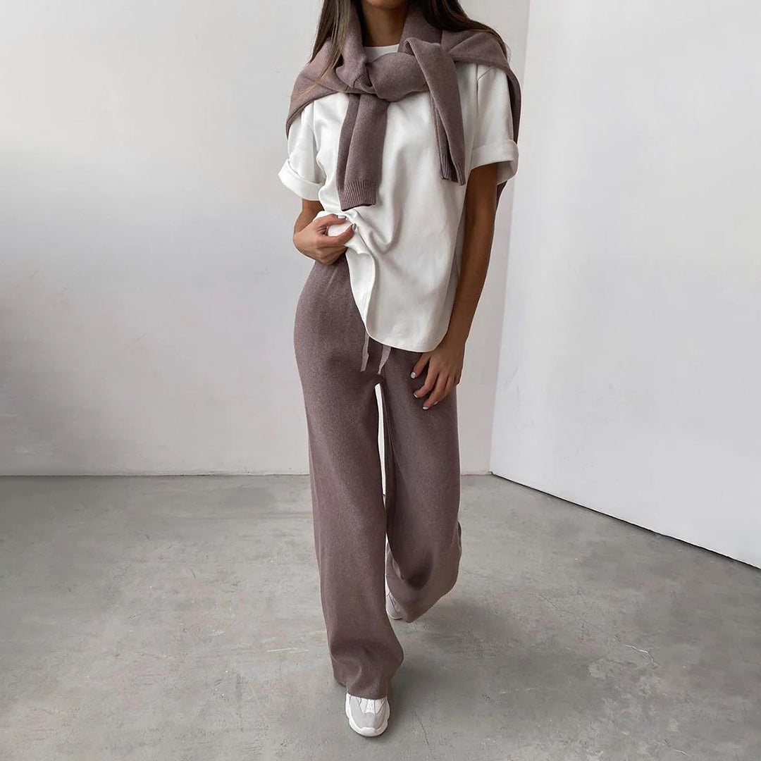 Sevyn | Damen Pullover Und Hose Satz | Zweiteilig