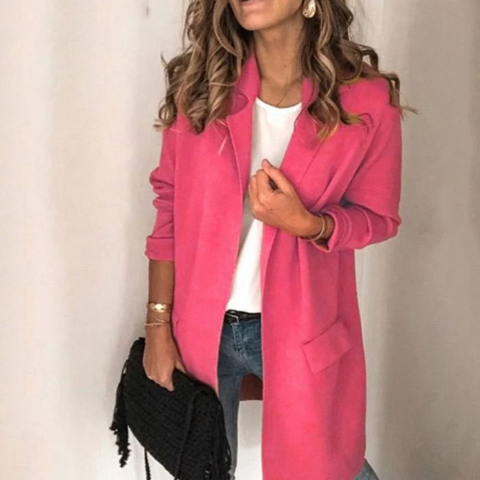 Elegante lange Strickjacke für Frauen - Leena