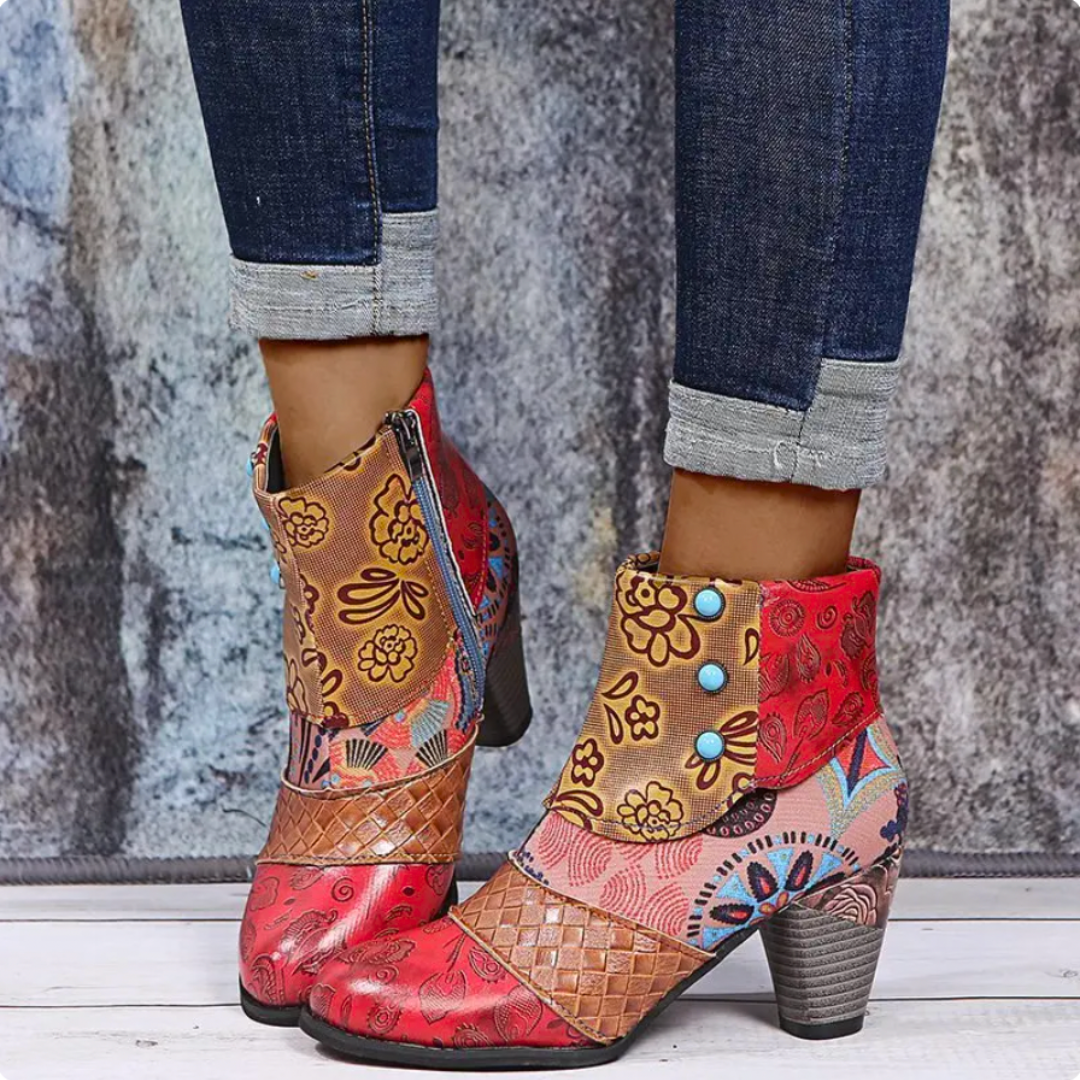 Marilyn | Damen Böhmische Orthopädie Stiefel | Mittlere Absätze