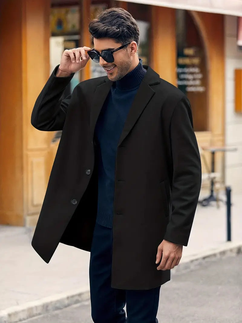Marco | Herren Freizeitkragen Trenchcoat | Lang