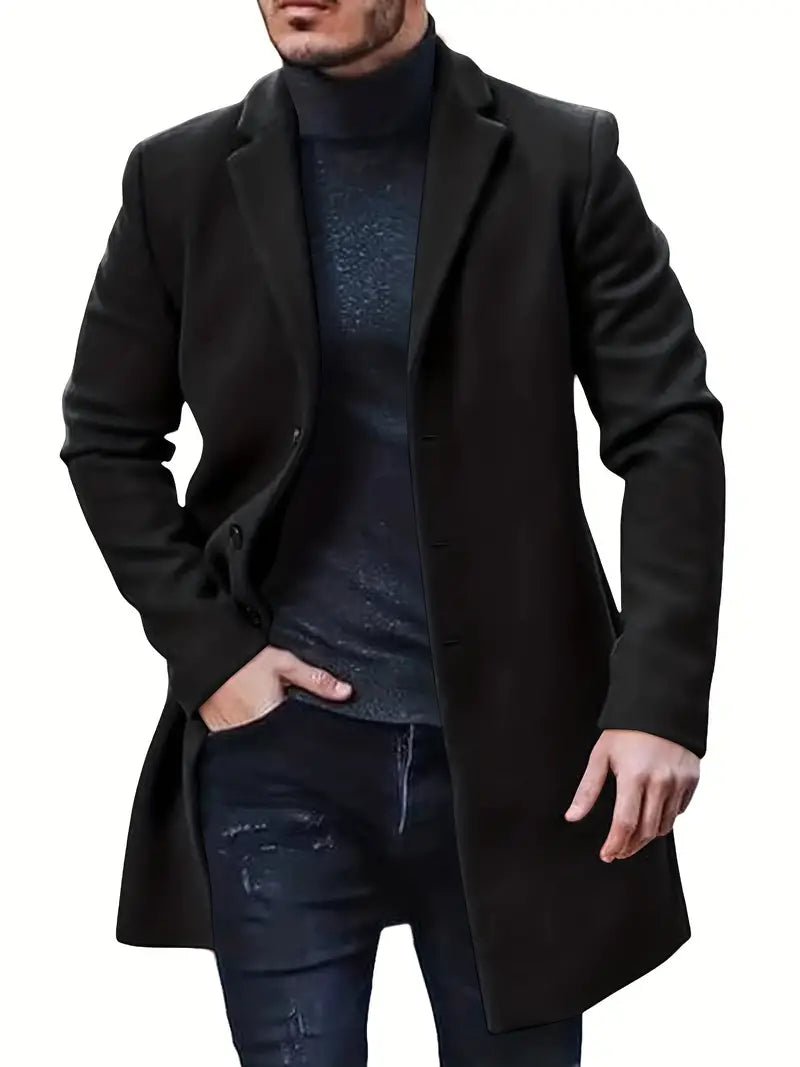 Marco | Herren Freizeitkragen Trenchcoat | Lang
