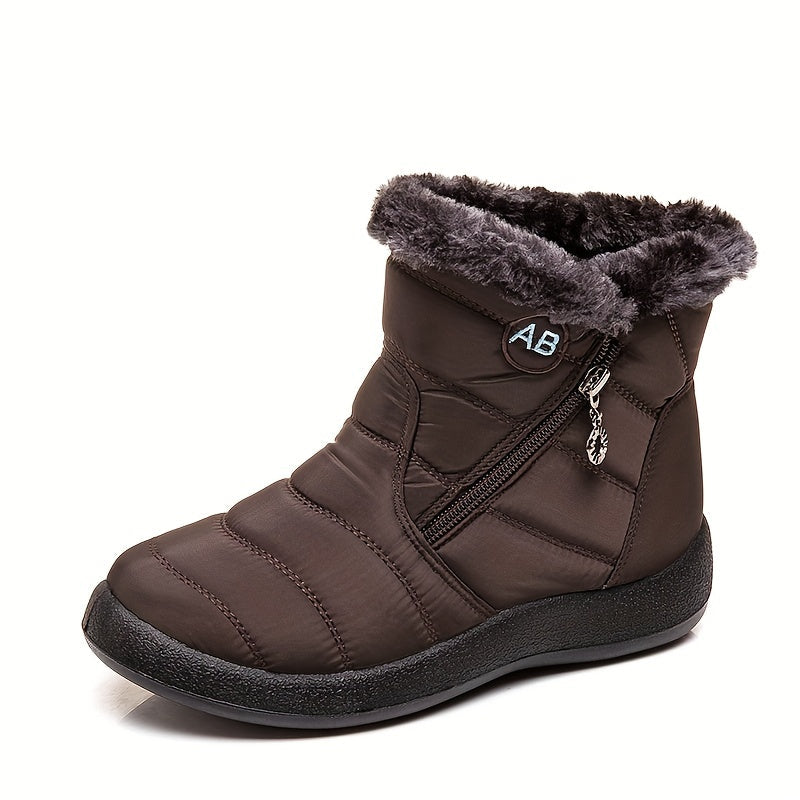Thermofellgefütterte Schneestiefel für Damen