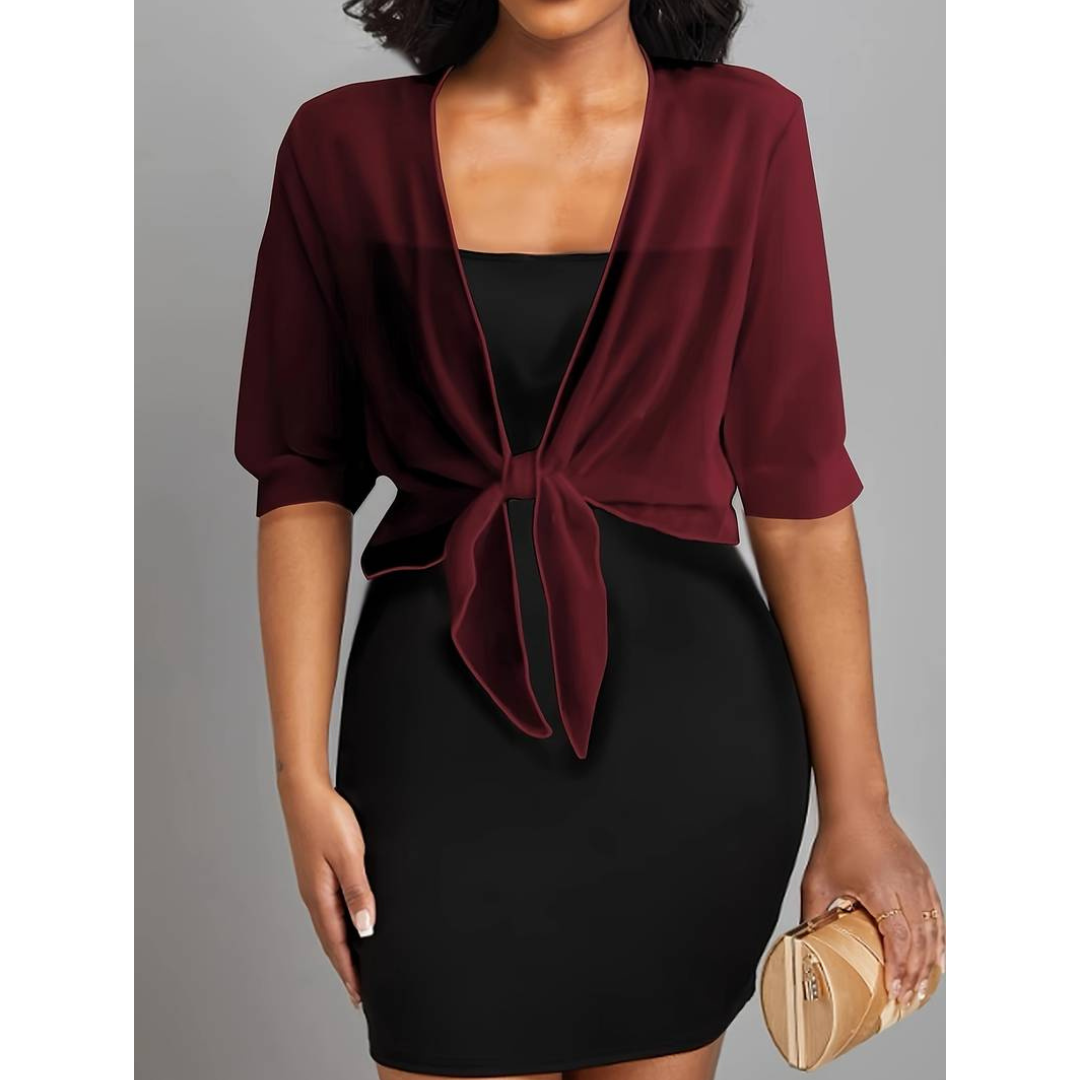 Avayah | Damen Kurzer Bluse | Stricken