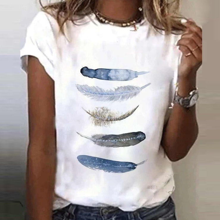 Mercy - Freedom Feather T-Shirt mit kurzen Ärmeln