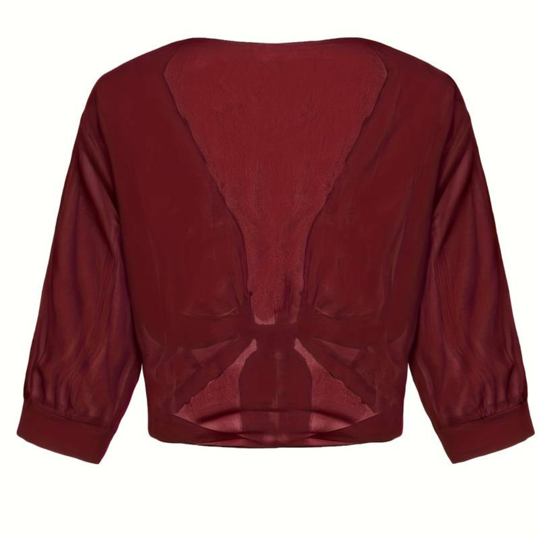 Avayah | Damen Kurzer Bluse | Stricken