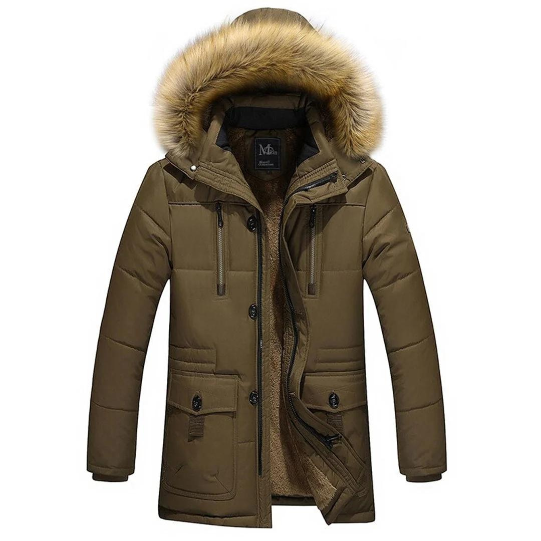 Krew | Herren Winter Kapuze Parka Jacke | Warme