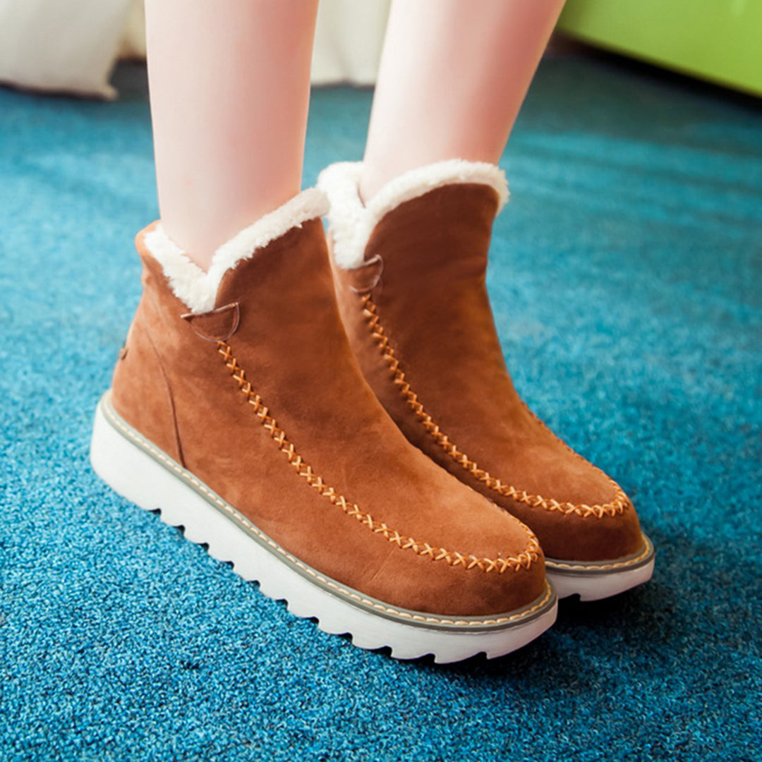 Sevenie | Damen Winter Schnee Stiefel | Runde Spitze