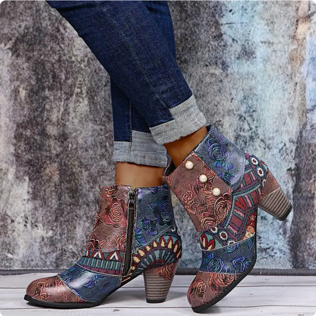 Marilyn | Damen Böhmische Orthopädie Stiefel | Mittlere Absätze