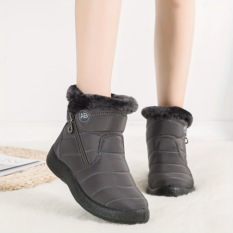 Thermofellgefütterte Schneestiefel für Damen