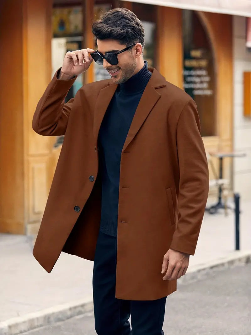 Marco | Herren Freizeitkragen Trenchcoat | Lang