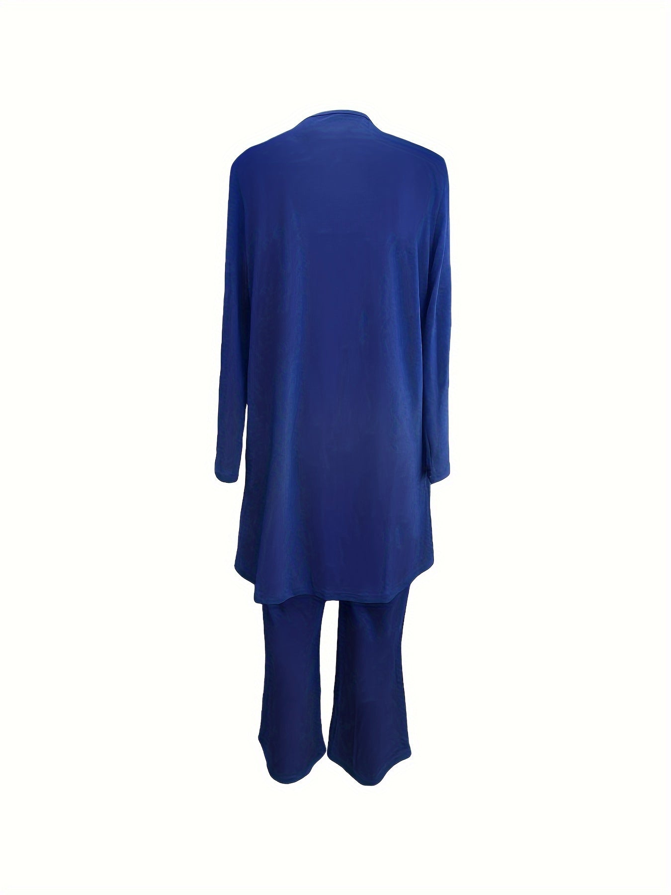 Rian | Damen Elegantes Langes 3-Teiliges Set | Strickjacke