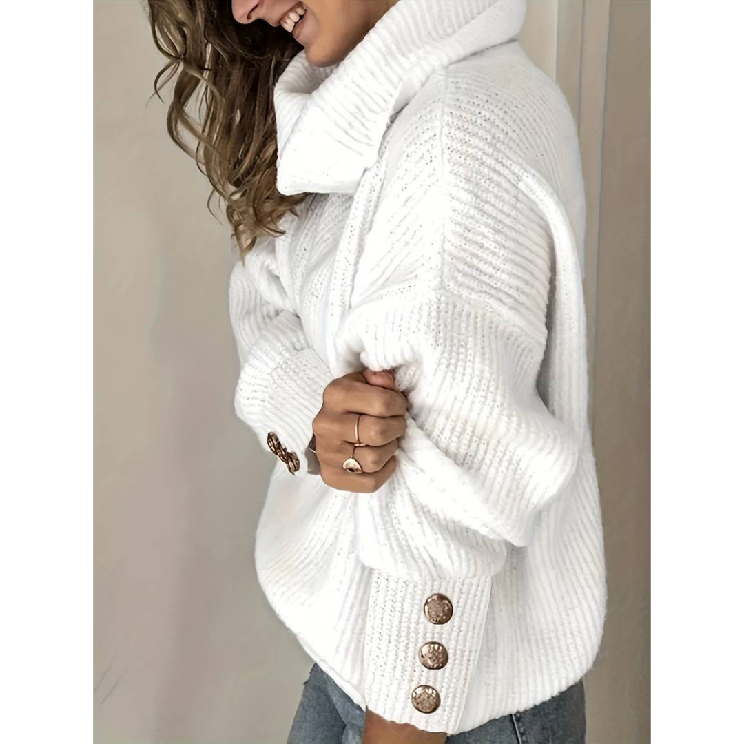 Georgina | Damen Strick-Rollkragenpullover | Übergröße