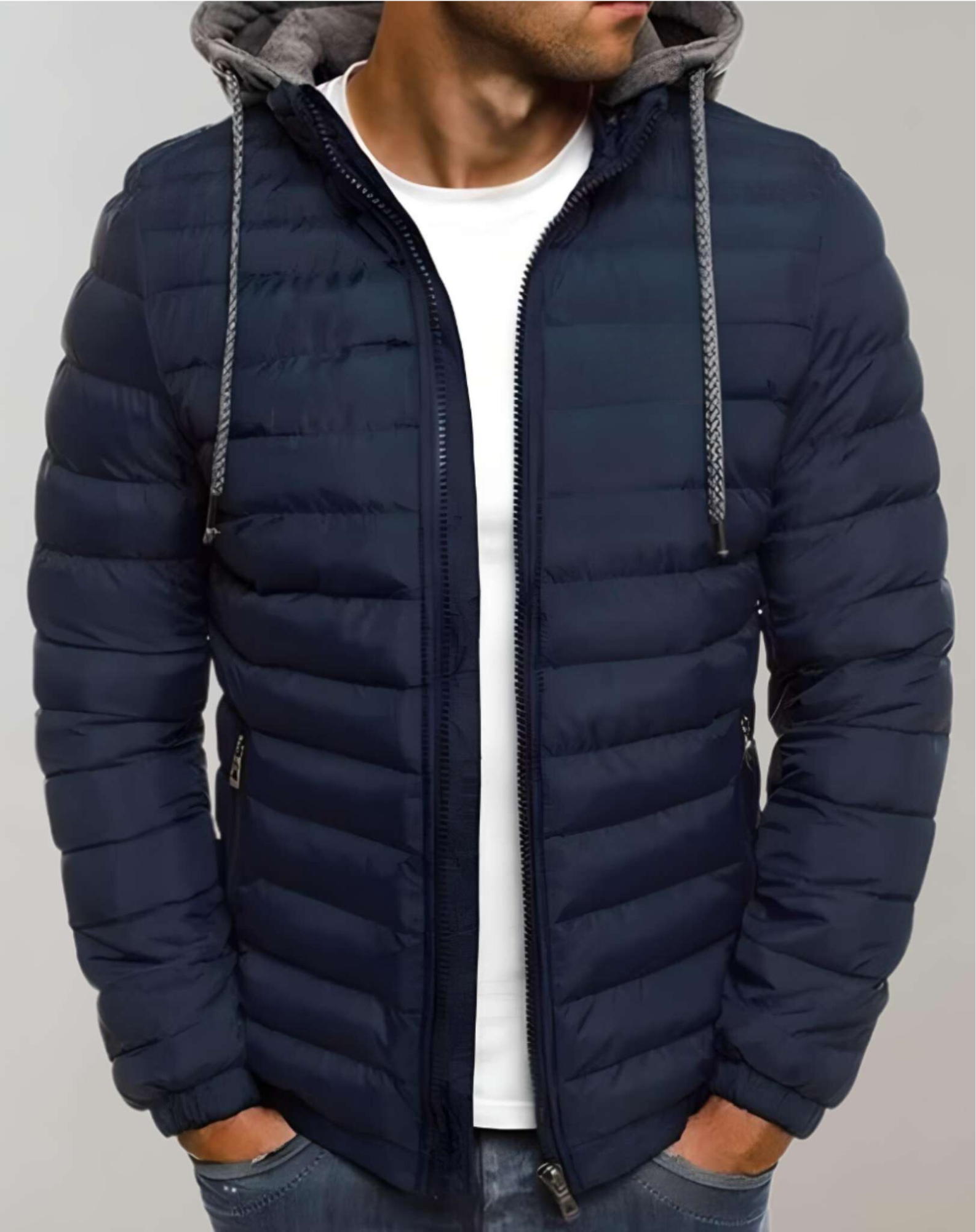 Eiswind - Elegante Winterjacke für Herren mit atmungsaktiver Technologie, die Komfort und Stil vereint
