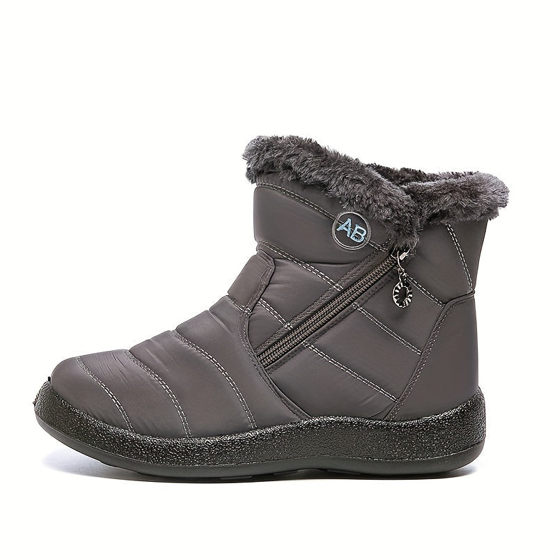 Thermofellgefütterte Schneestiefel für Damen