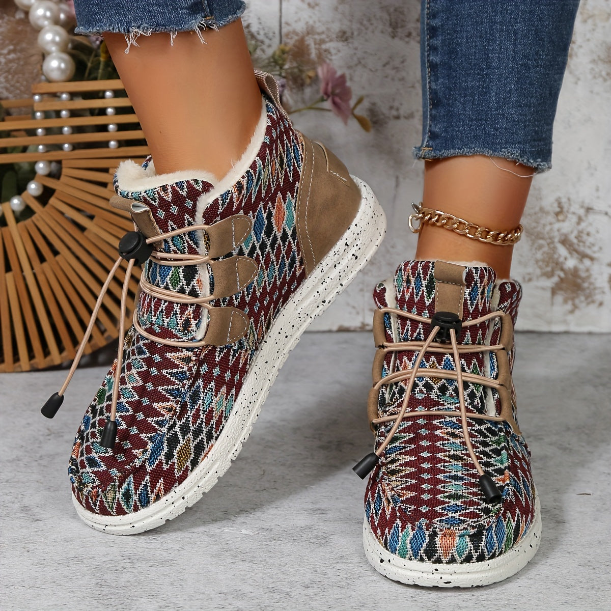 Geometrische Ankle Boots für Damen