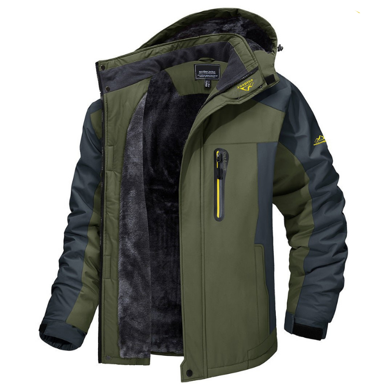 ﻿WinterSchutz – Warme, wasserdichte Winterjacke für Männer