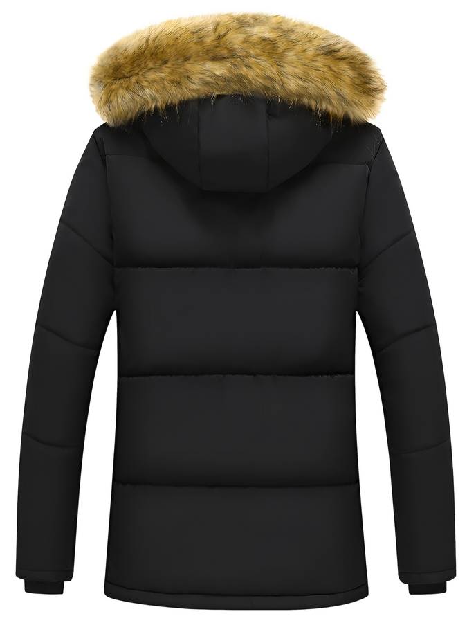 FrostShield – Herren-Wintermantel mit Kapuze
