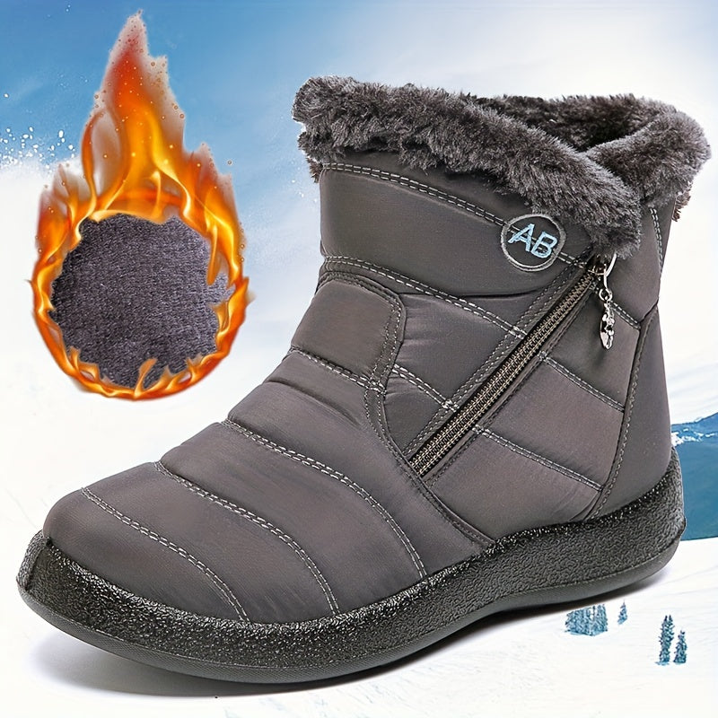 Thermofellgefütterte Schneestiefel für Damen
