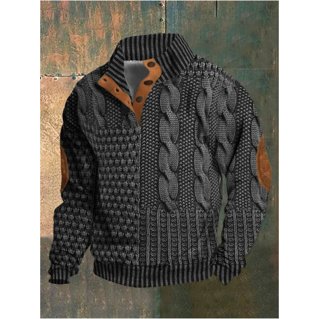 Esmeraldo | Herren Klassischer Strick Pullover | Warme