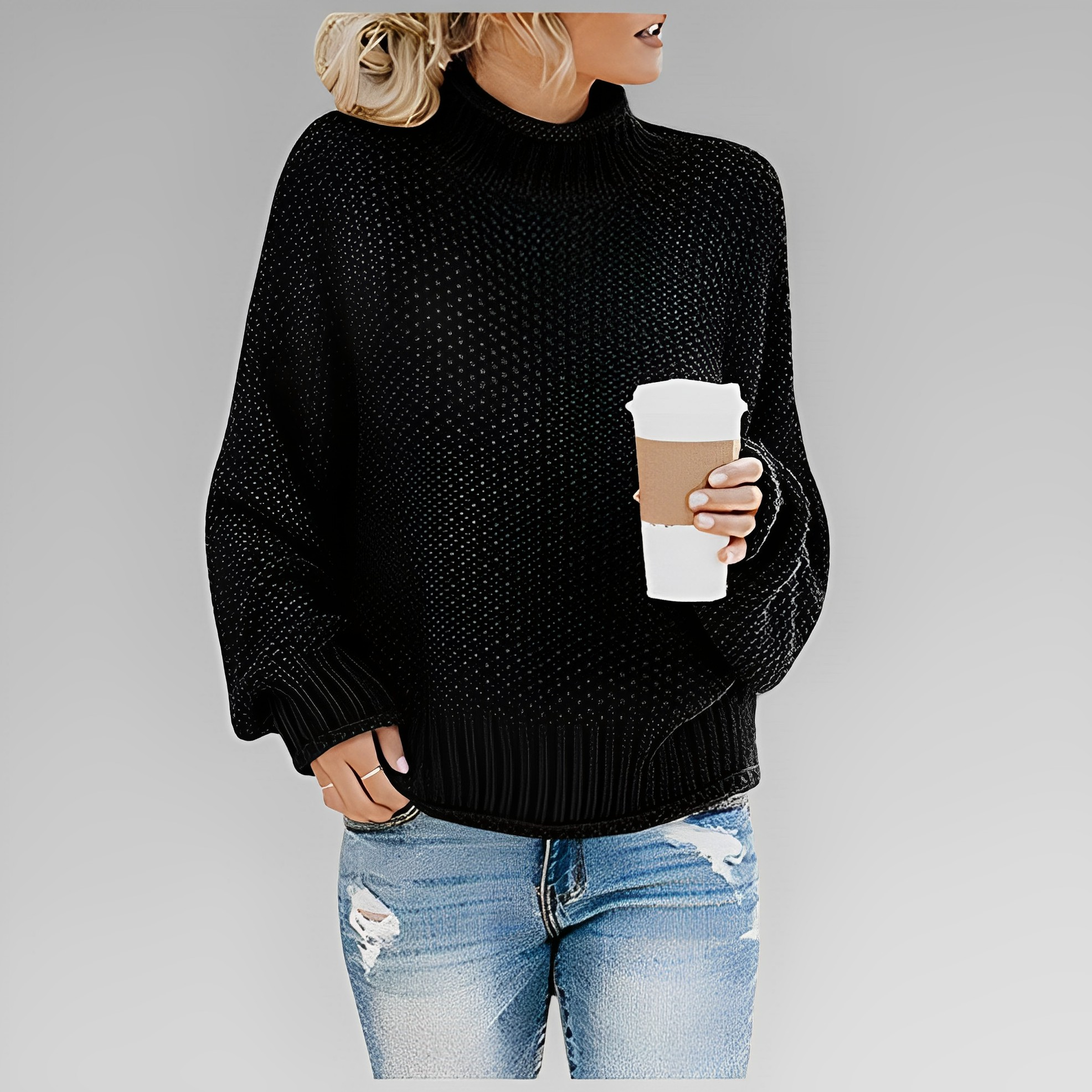 Ermina - Schickes Komfort Rollkragenpullover