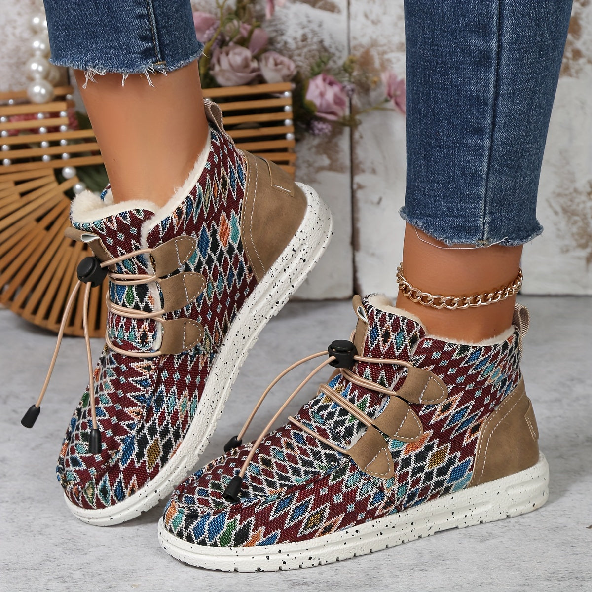 Geometrische Ankle Boots für Damen