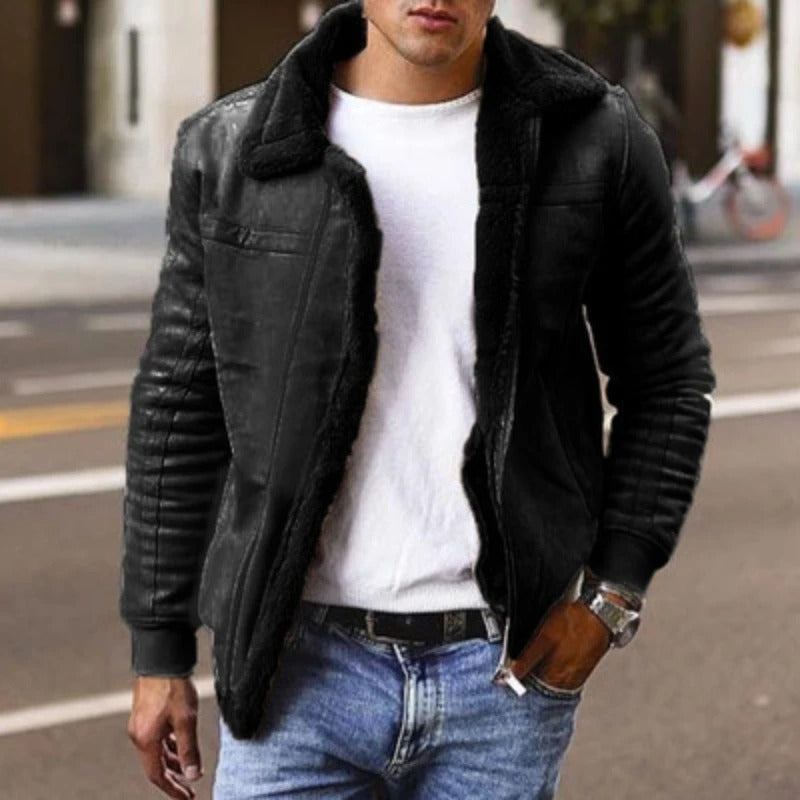 Jared | Herren Vintage Bomber Jacke | Warme