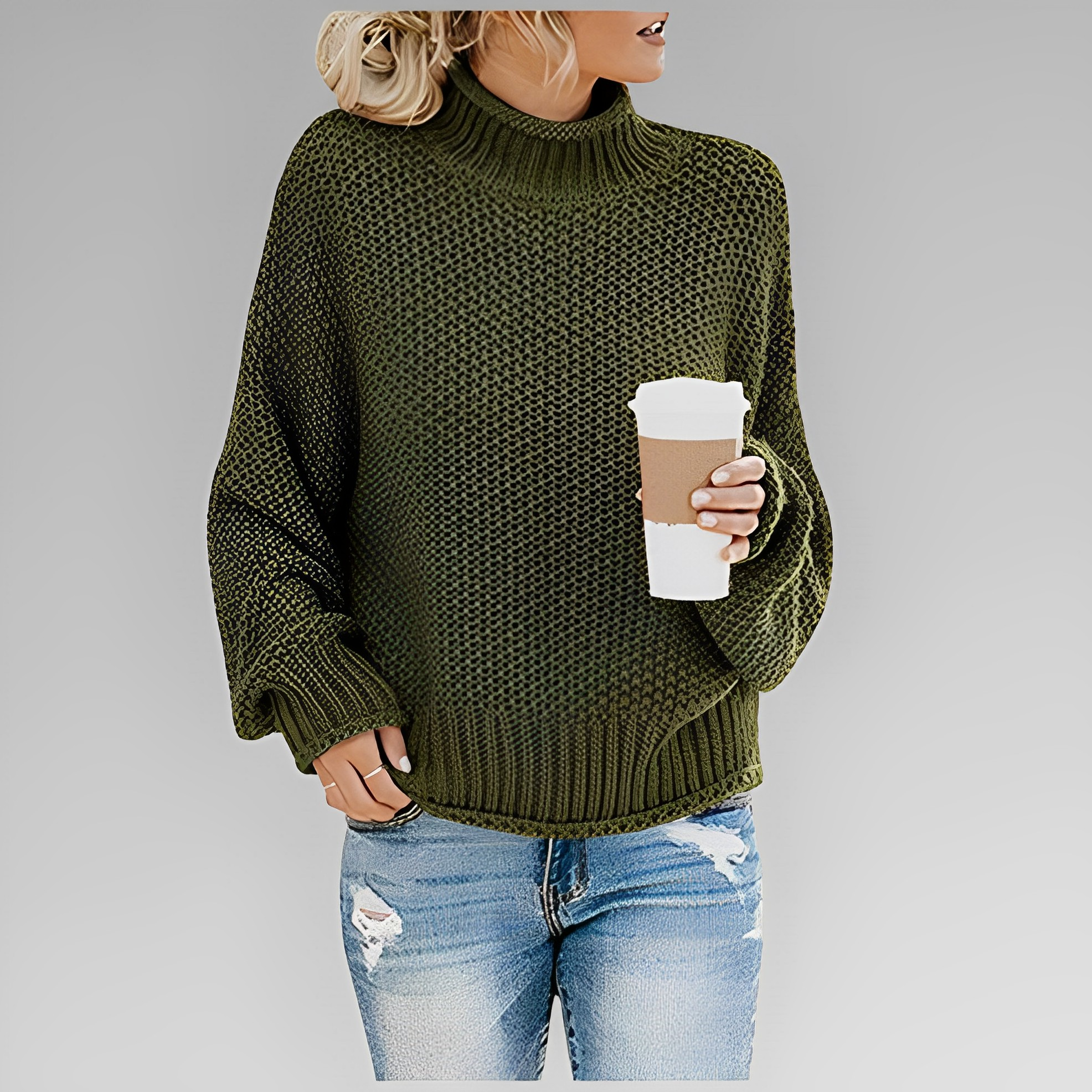 Ermina - Schickes Komfort Rollkragenpullover