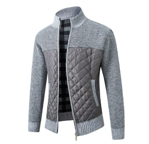 Maiko | Herren Klassiker Strickt Winter Jacke | Warme