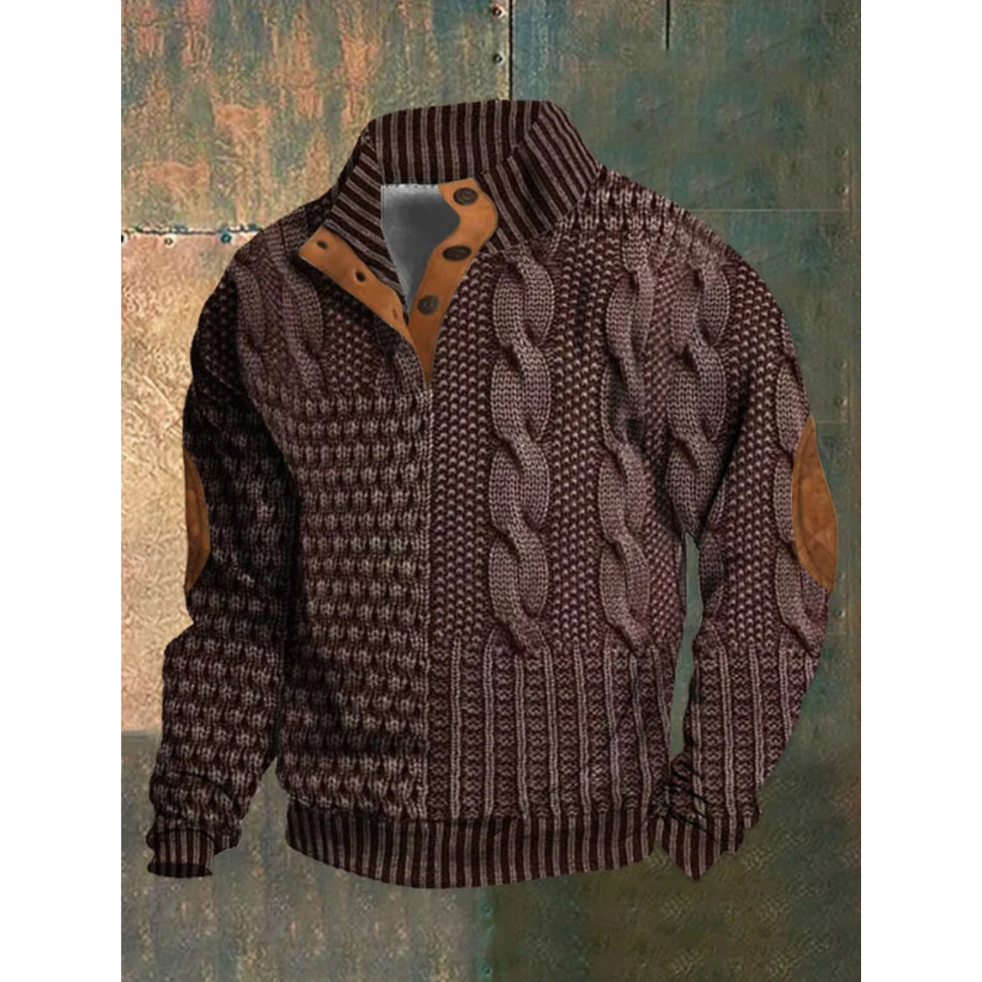 Esmeraldo | Herren Klassischer Strick Pullover | Warme