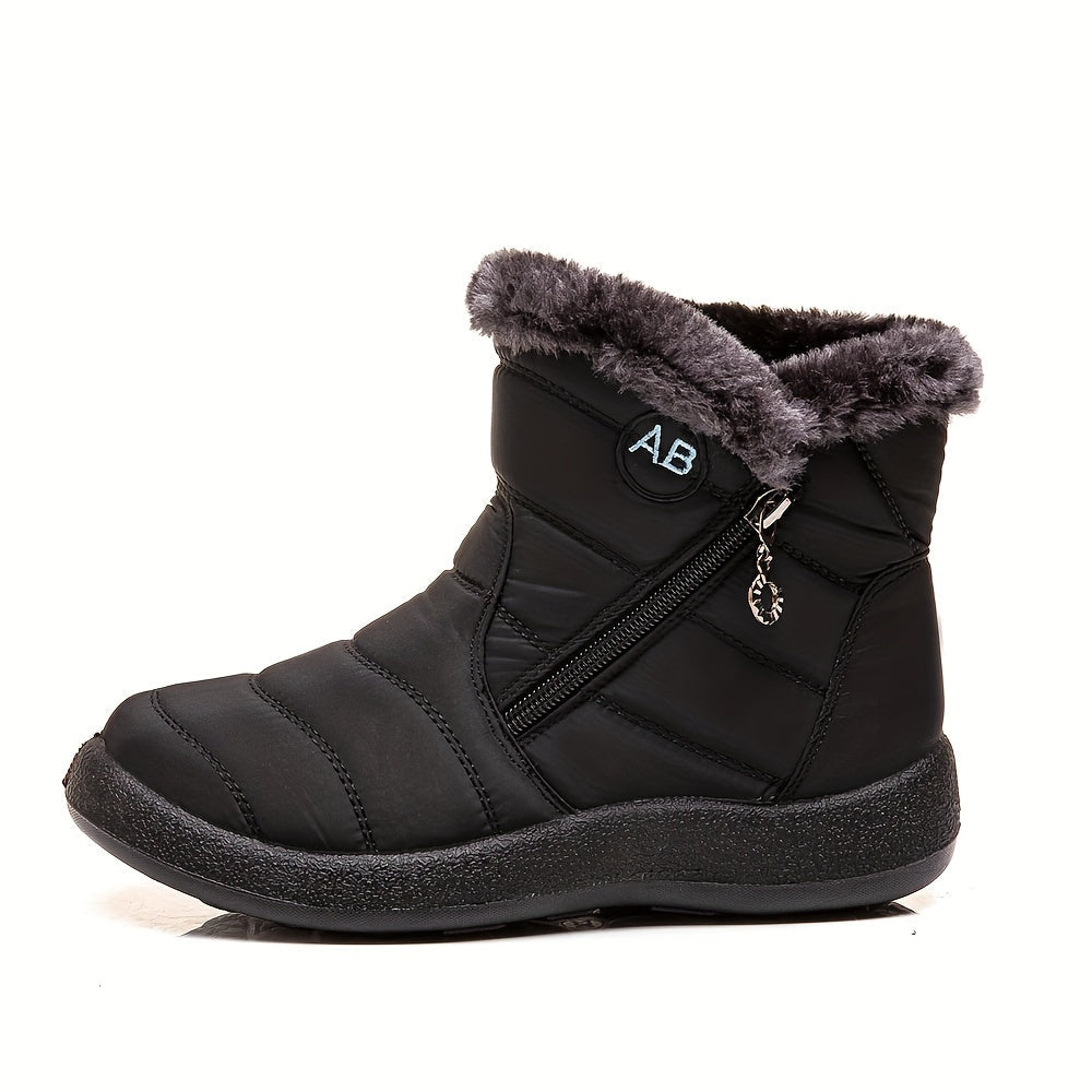 Thermofellgefütterte Schneestiefel für Damen