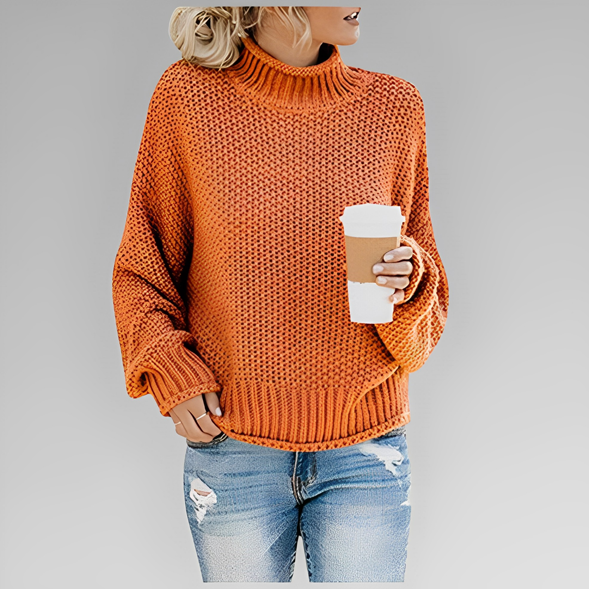 Ermina - Schickes Komfort Rollkragenpullover