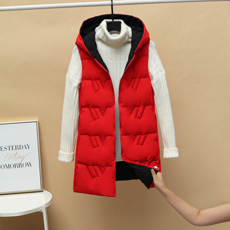 DamenSlim – Verdickte, schlanke Jacke mit Kapuze