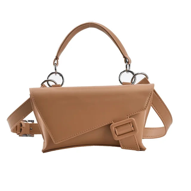 Emillea | Schicke Leder-Umschlag-Crossbody-Tasche mit Schnalle