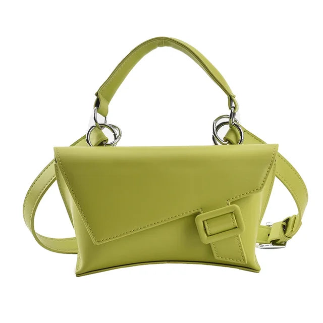 Emillea | Schicke Leder-Umschlag-Crossbody-Tasche mit Schnalle