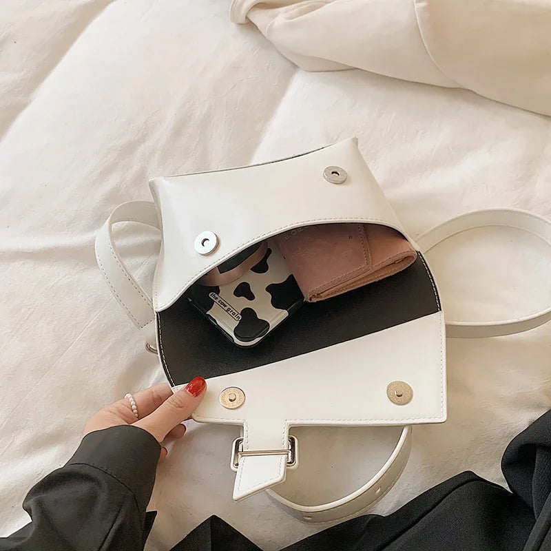 Emillea | Schicke Leder-Umschlag-Crossbody-Tasche mit Schnalle