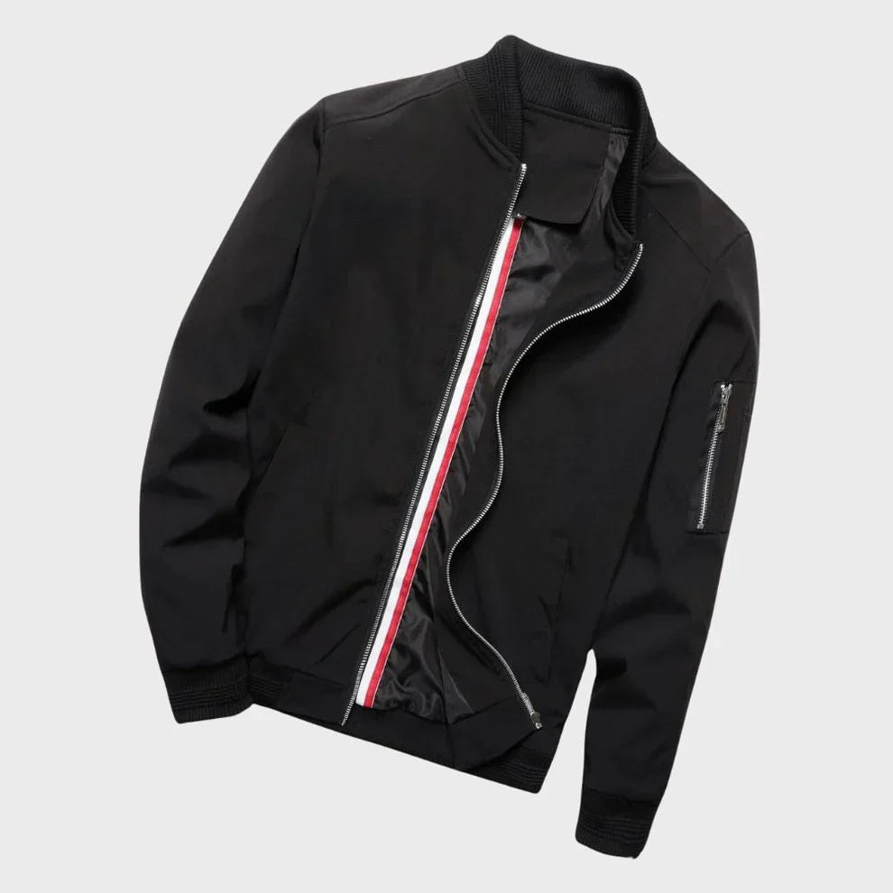 EleganzFlug - Stilvolle Herren Bomberjacke mit Raffinierten Details