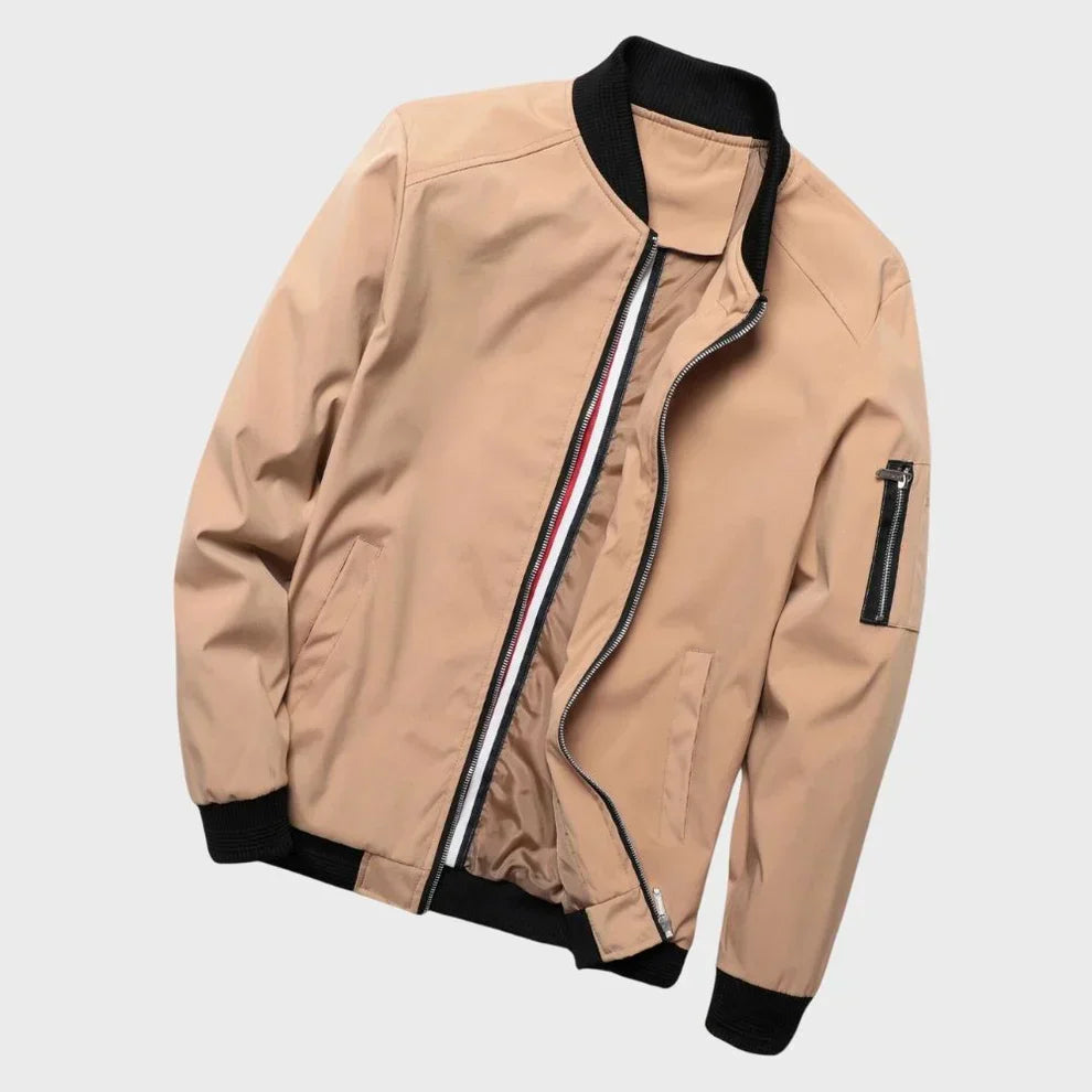 EleganzFlug - Stilvolle Herren Bomberjacke mit Raffinierten Details