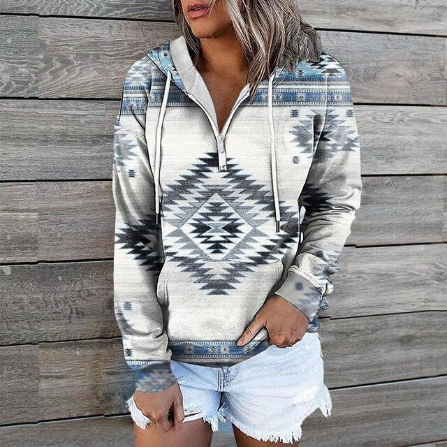 CHRISTA - Ethnische Kapuzenpullover