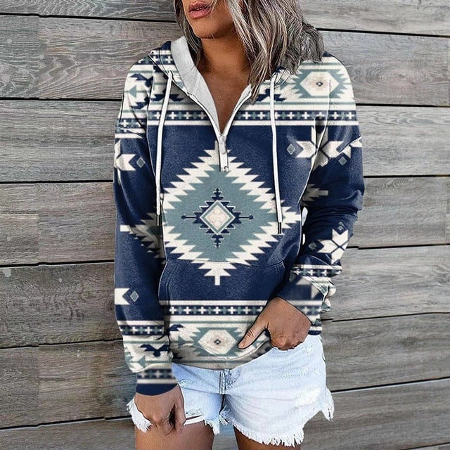 CHRISTA - Ethnische Kapuzenpullover