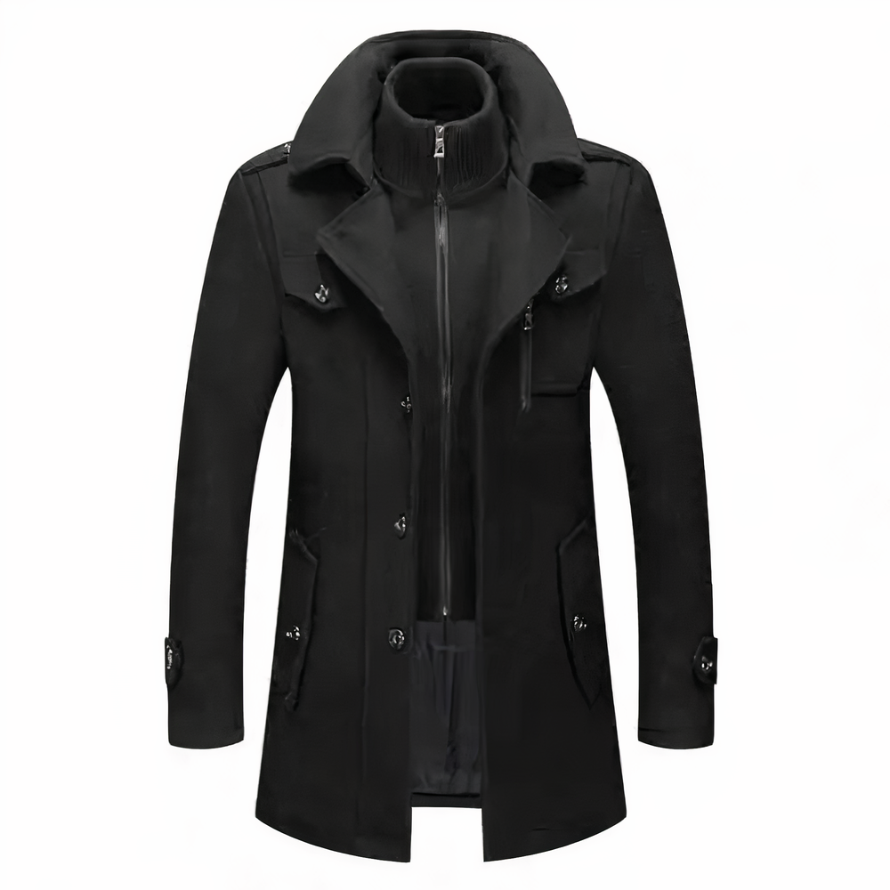 Elegante Herren-Doppelkragenjacke - Cadenza