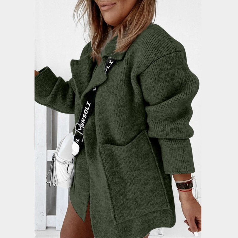 Chariah | Strickpullover mit großen Taschen