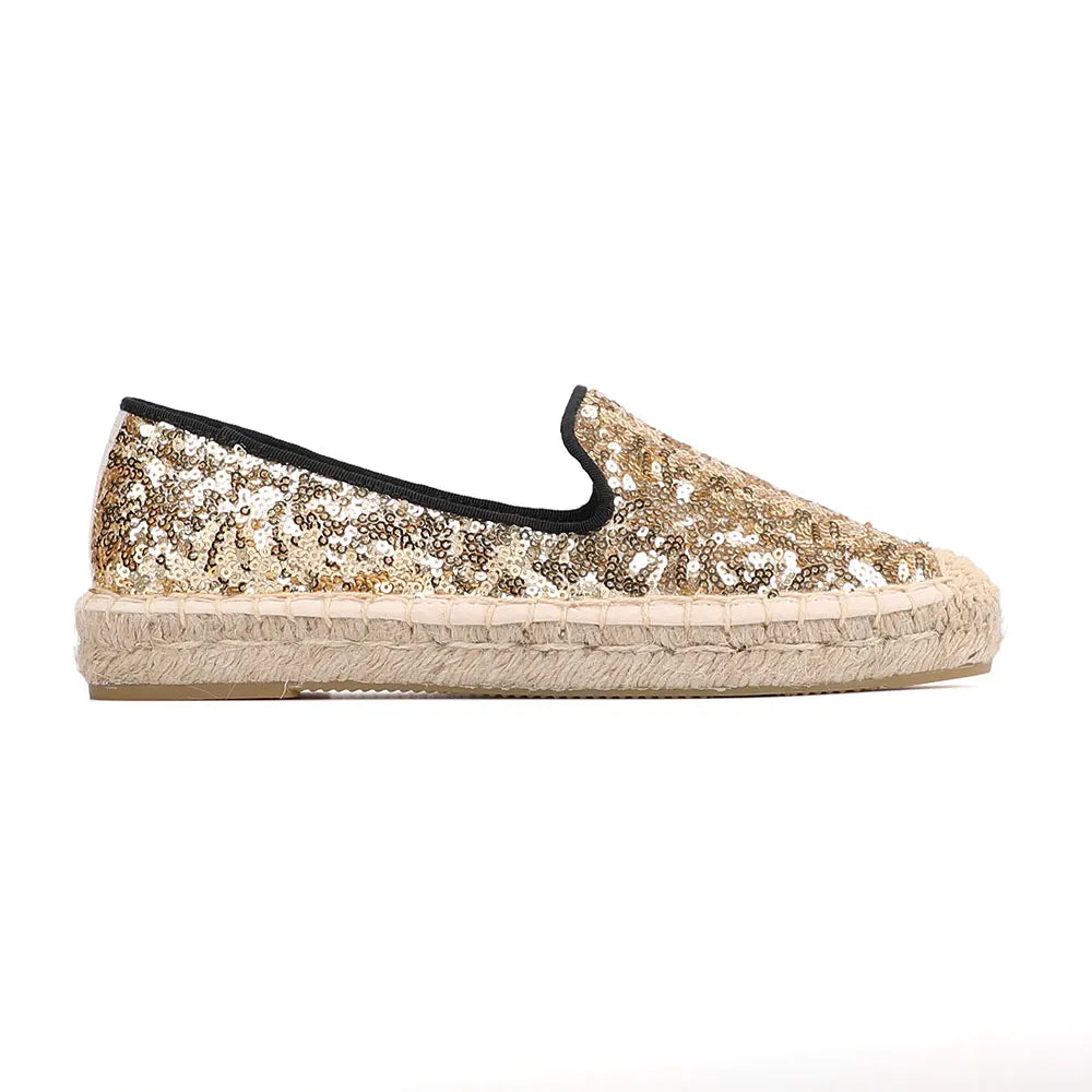 Ballerina-Espadrilles zum Hineinschlüpfen