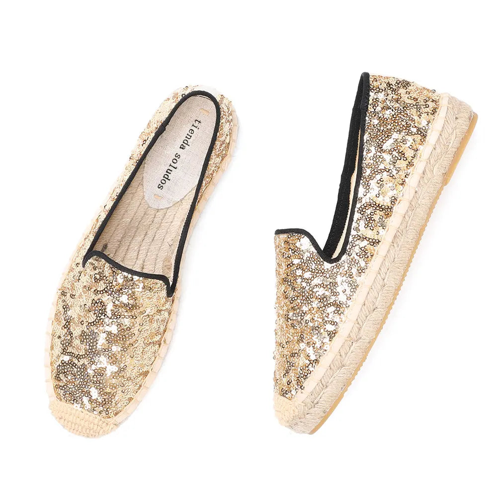 Ballerina-Espadrilles zum Hineinschlüpfen