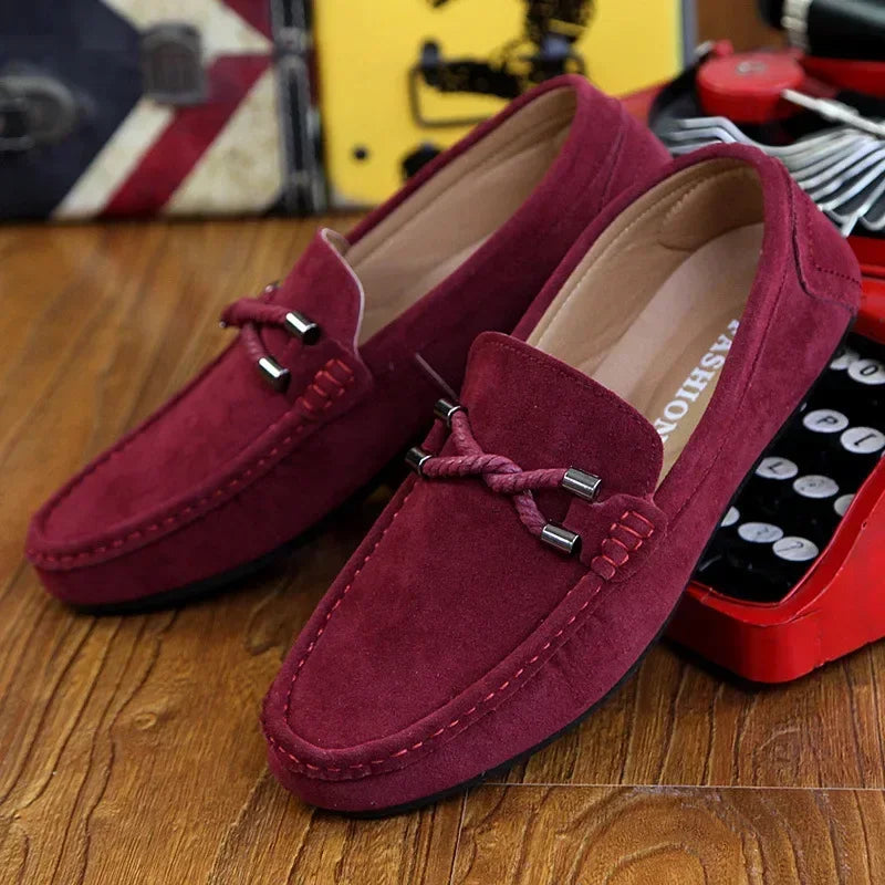 HerrenLoafers – Herren Loafers mit Samtstruktur
