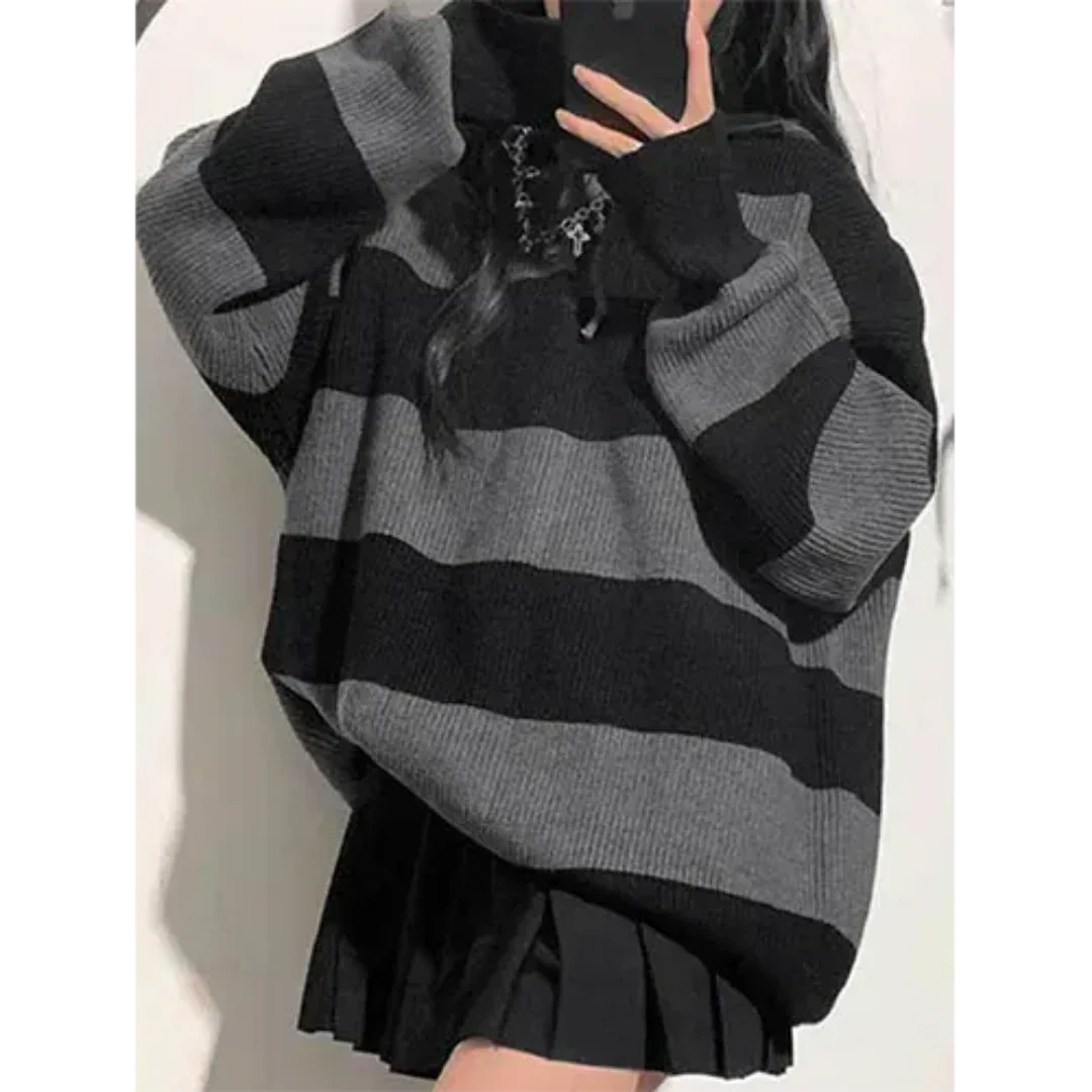 Moxie | Damen Lässiger Strick Übergroß Pullover | Warme