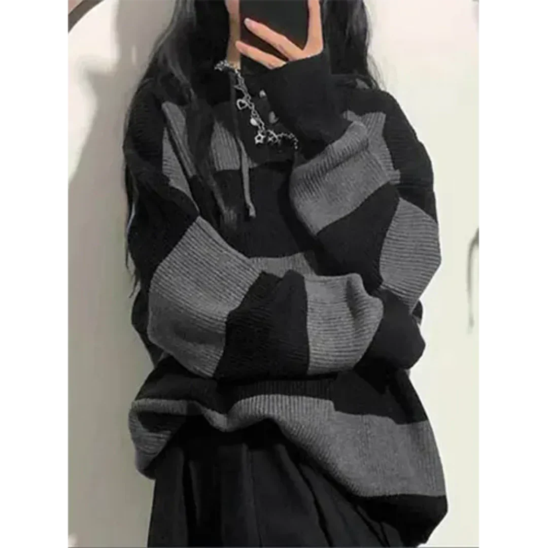 Moxie | Damen Lässiger Strick Übergroß Pullover | Warme